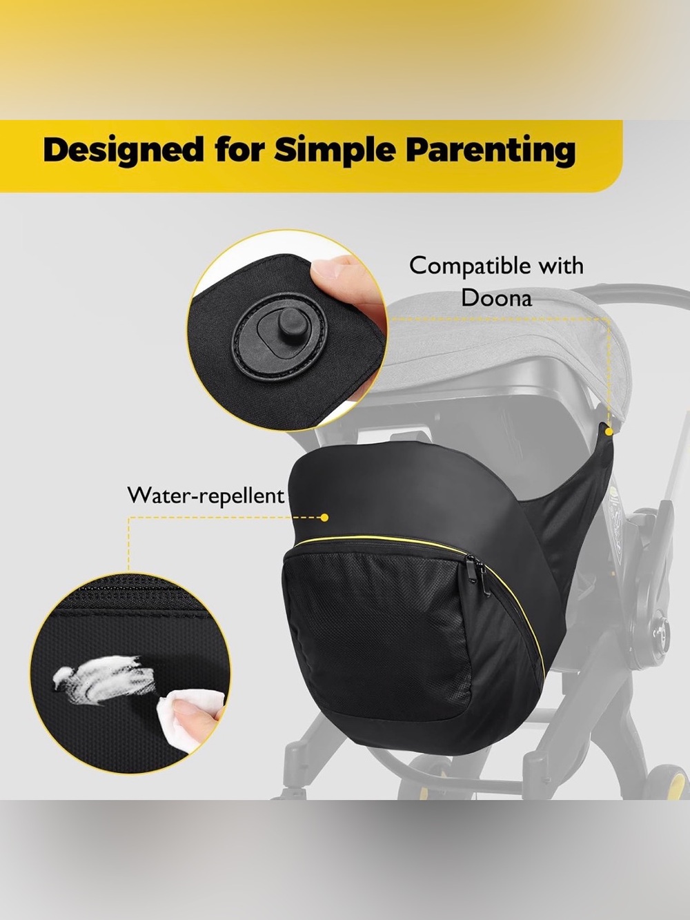 Doona Stroller Bag Backpack - Diaper Bag - Picture 4 of 12